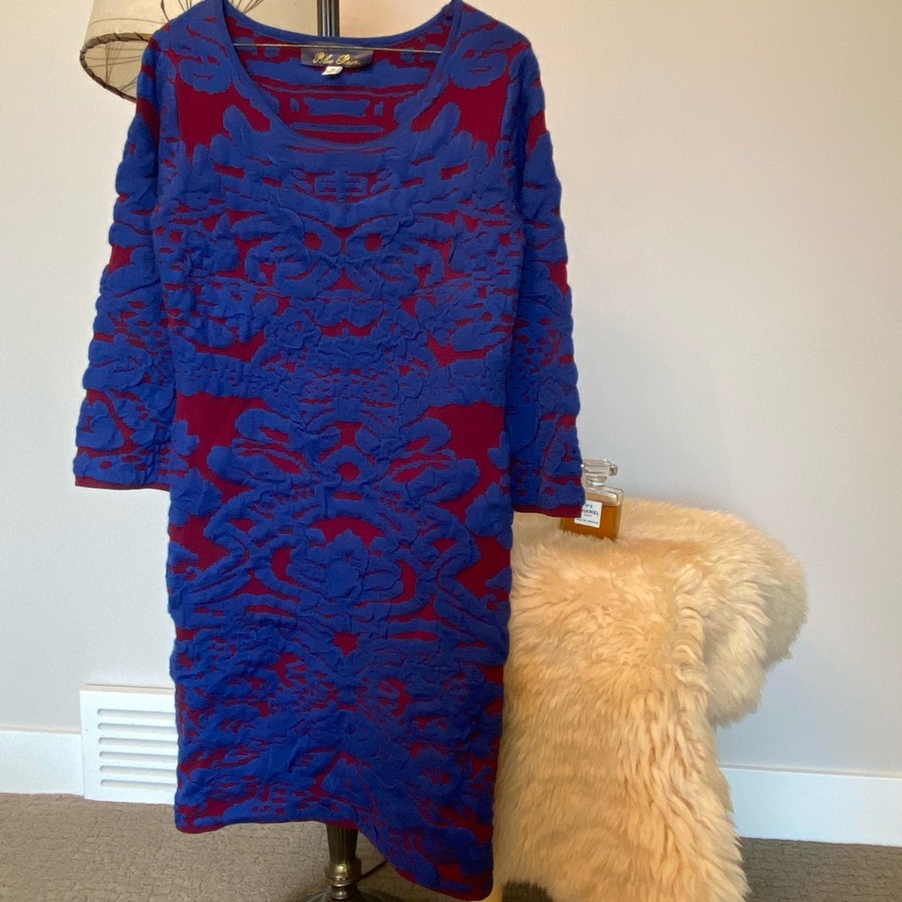 Blue Rain knit dress